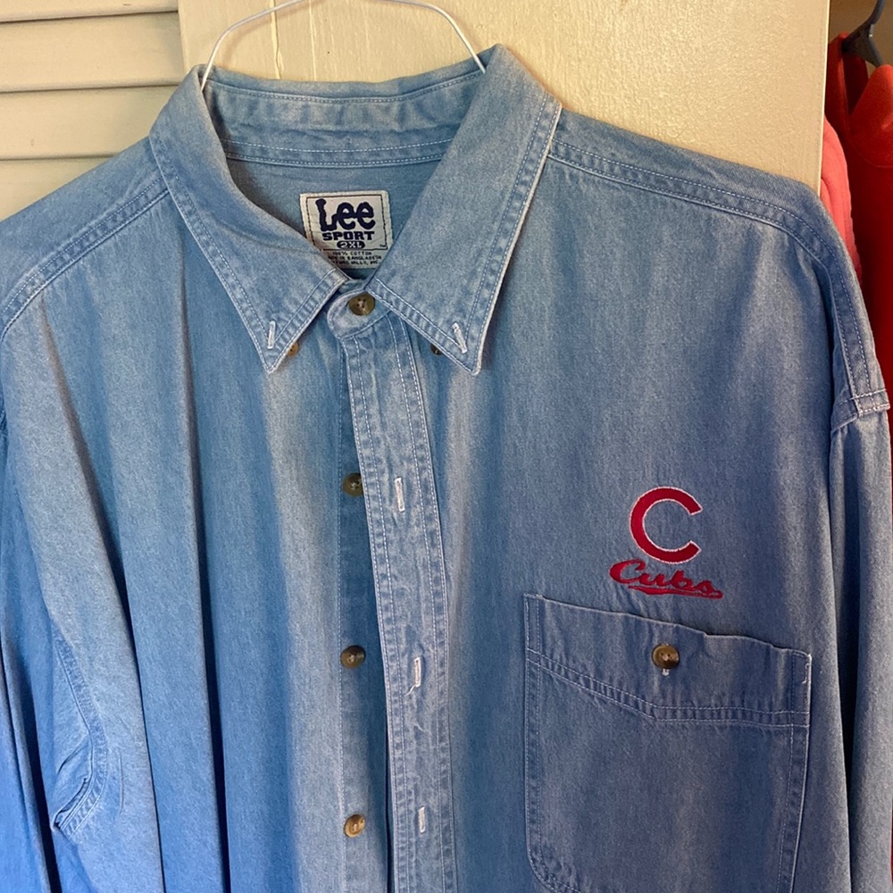 Chicago Cubs jean button-down